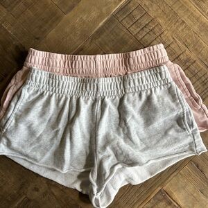 Garage Pink and Gray Knit Shorts